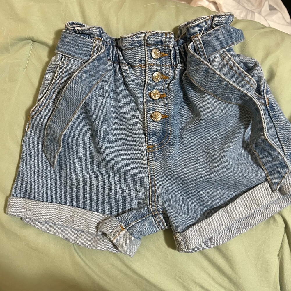 Forever 21 Kids Denim Shorts with Button Detail